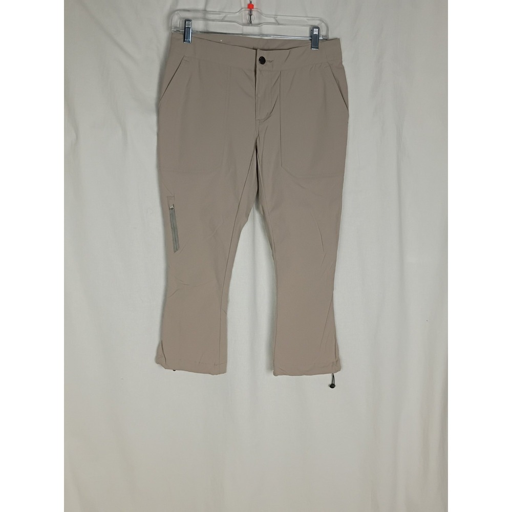 Columbia Lightweight Crop Cargo Pants Drawstring Tan/Brown, Women's Size 2/22